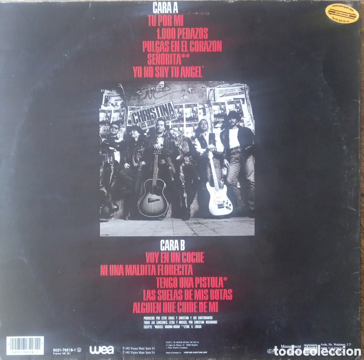 Discos de vinilo: Disco de vinilo Christina Y Los Subterraneos - Foto 2