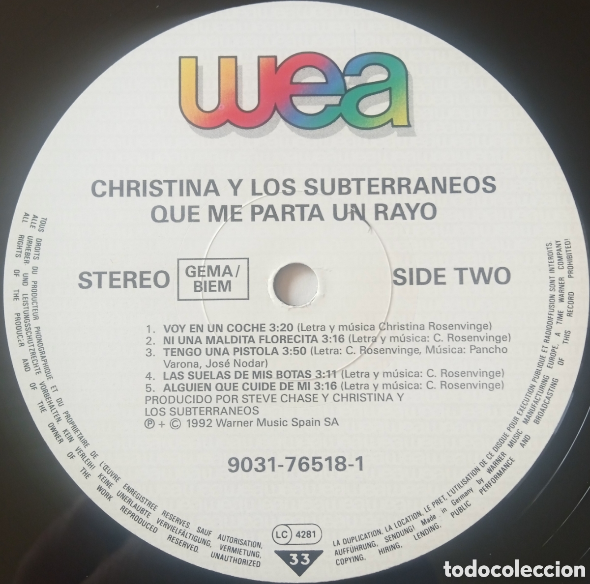 Discos de vinilo: Disco de vinilo Christina Y Los Subterraneos - Foto 4