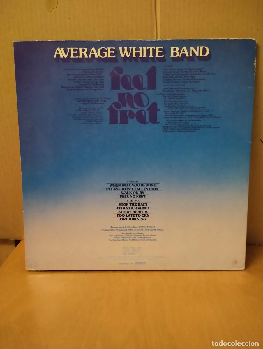 Discos de vinilo: AVERAGE WHITE BAND ----- FEEL NO FRET - Foto 2