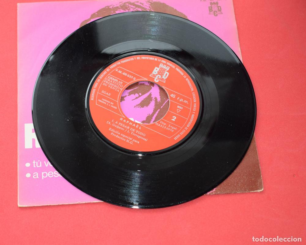 Discos de vinilo: RAPHAEL - TU VOLVERAS - SINGLE 1970 - Foto 5