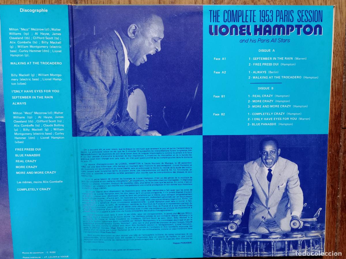 Discos de vinilo: Lionel Hampton - the complete 1953 Paris session - Foto 3