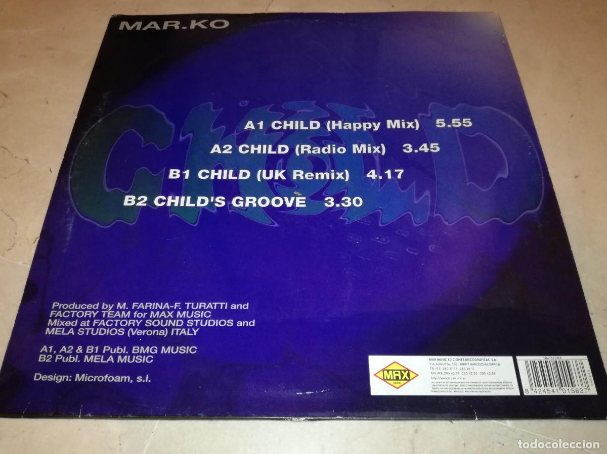 Discos de vinilo: MAR.KO-CHILD-DANCE VERSION-ORIGINAL 1997 - Foto 2