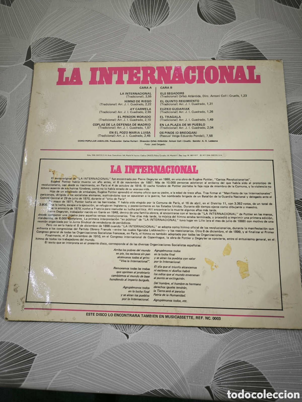 Discos de vinilo: VINILO LA INTERNACIONAL. - Foto 2