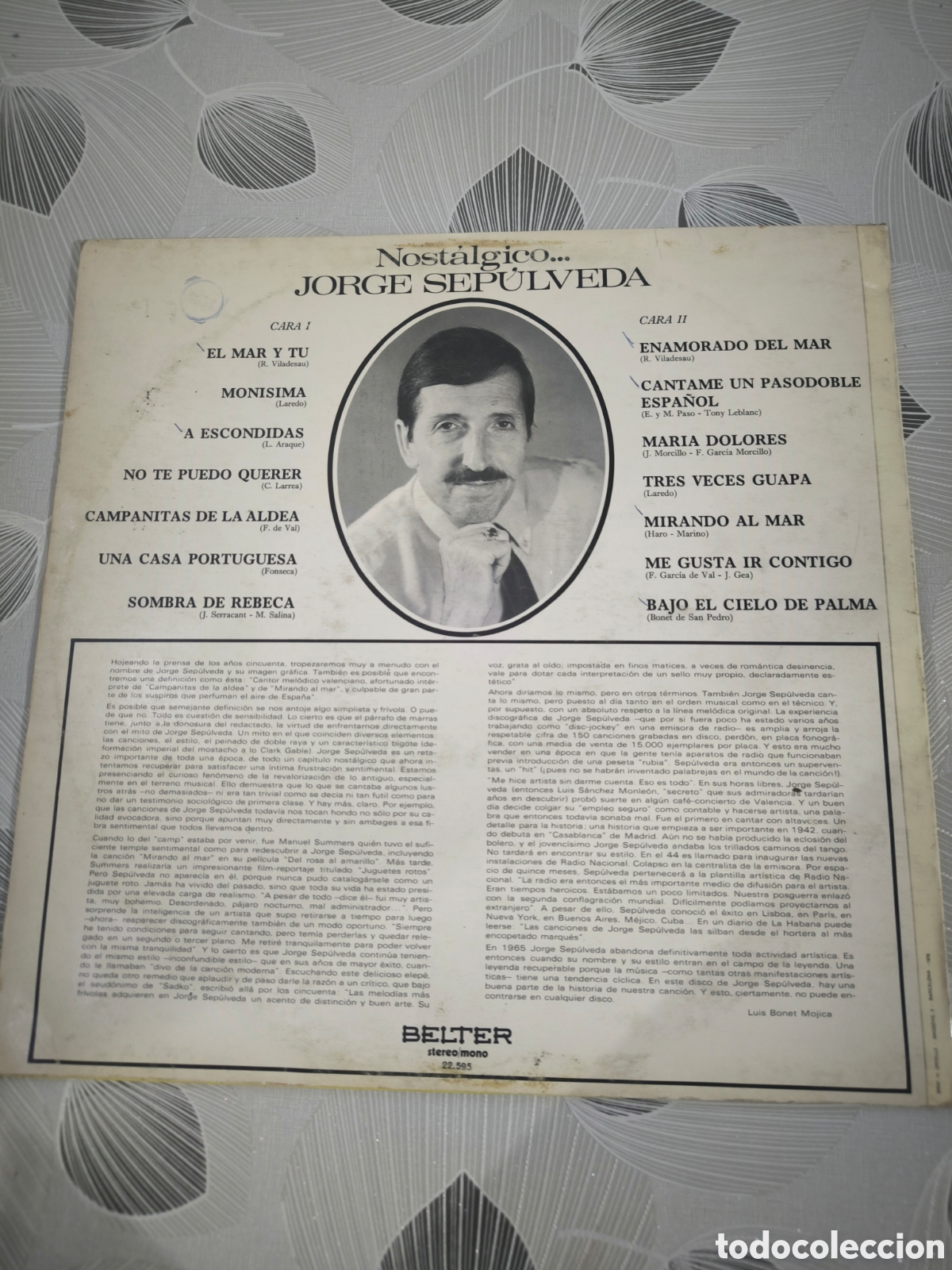 Discos de vinilo: VINILO JORGE SEP&Uacute;LVEDA - Foto 2