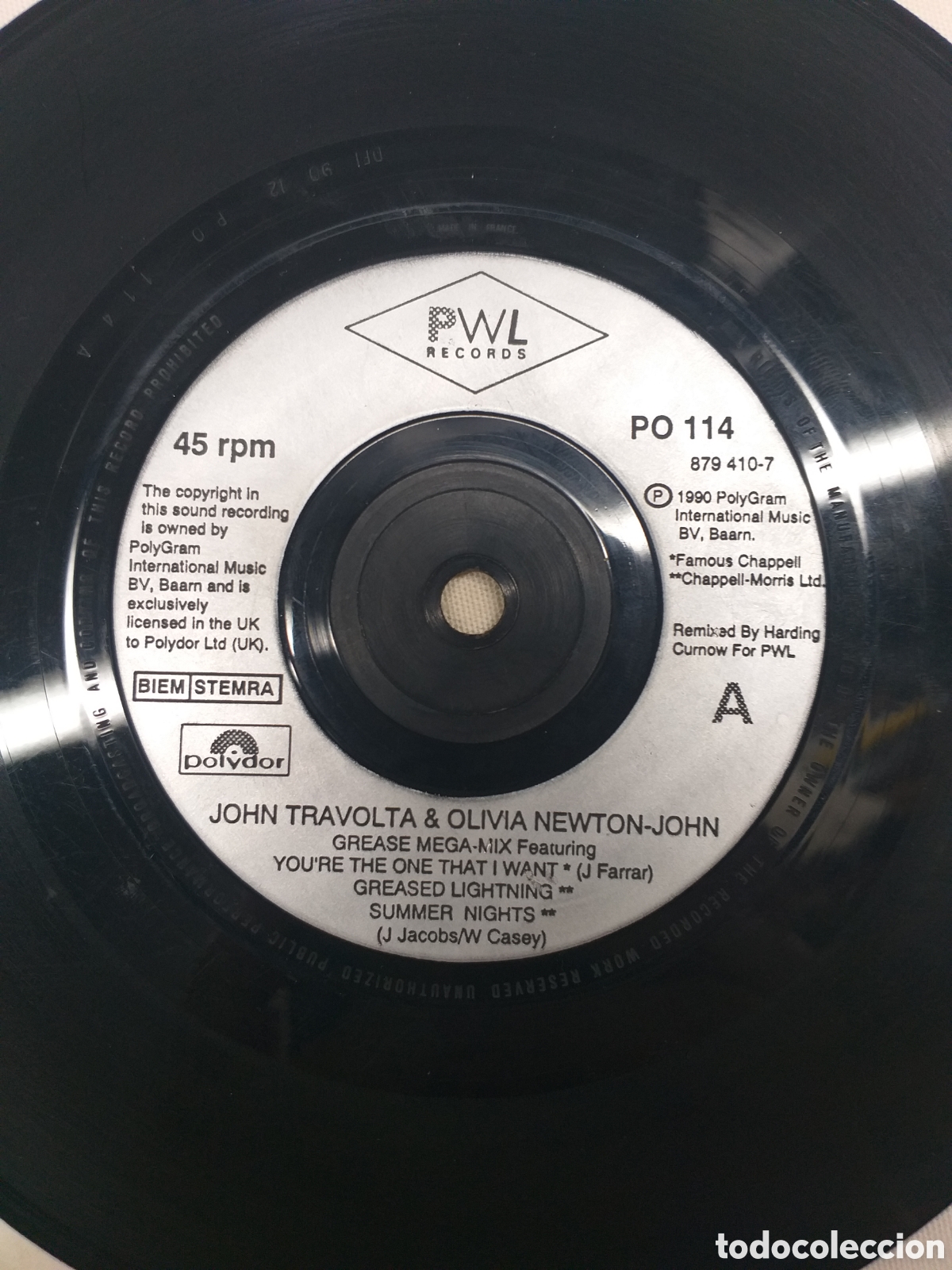 Discos de vinilo: THE GREASE MEGAMIX - MAXI SINGLE VINILO - Foto 3