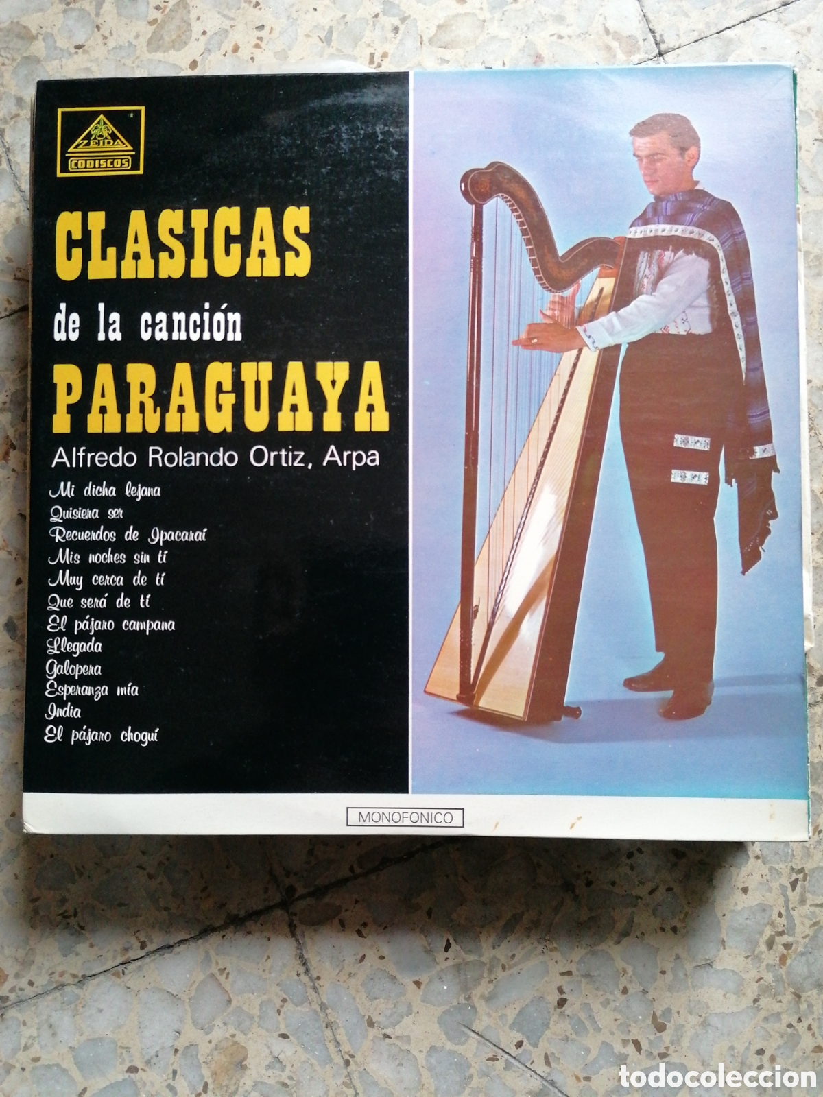 Disques de vinyle: LP CLASICAS DE LA CANCION PARAGUAYA ALFREDO ROLANDO ORTIZ EDICION VENEZUELA