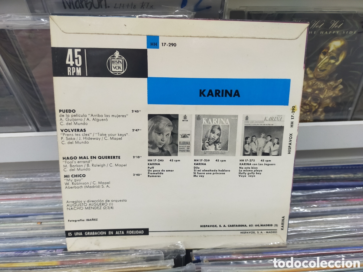 Discos de vinilo: Karina ep puedo + 3 1964 - Foto 2