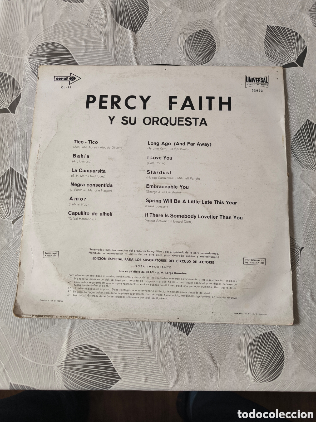 Discos de vinilo: VINILO PERCY FAITH Y SU ORQUESTA - Foto 2