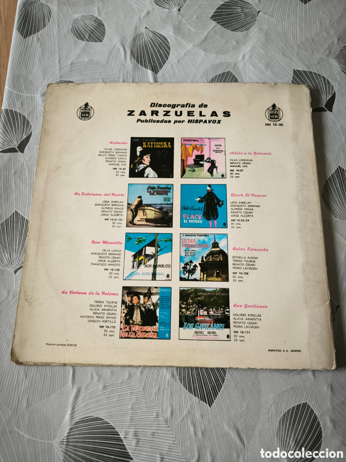 Discos de vinilo: VINILO LA DEL MANOJO DE ROSAS, PABLO SOROZABAL. - Foto 2