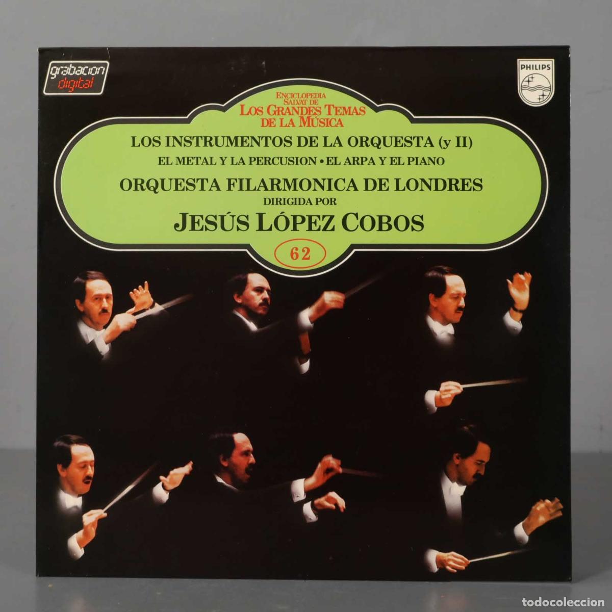 Discos de vinil: LP. LOS INSTRUMENTOS DE LA ORQUESTA (y II) EL METAL Y LA PERCUSION &bull; EL ARPA Y EL PIANO