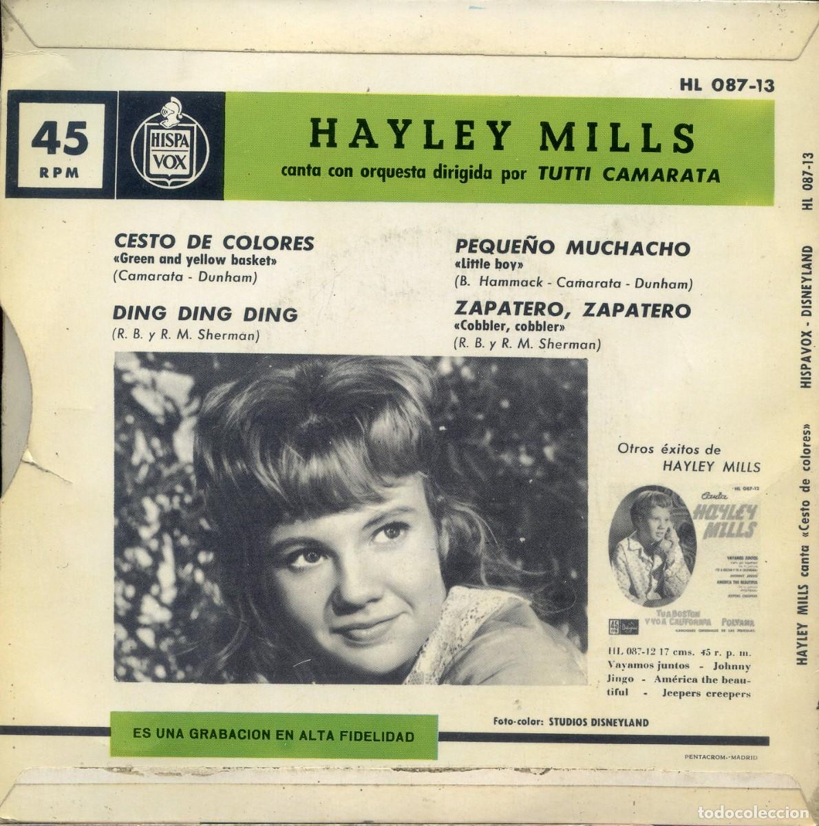 Discos de vinilo: HALEY MILLS CANTA. Con Tutti Camarata. - Foto 2
