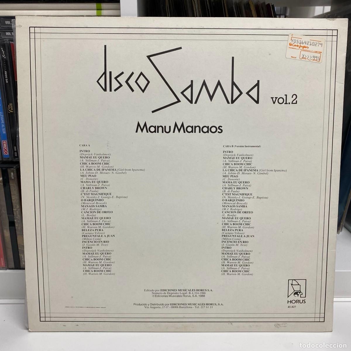Discos de vinilo: Manu Manaos - Disco Samba Vol. 2 (LP) - Foto 2