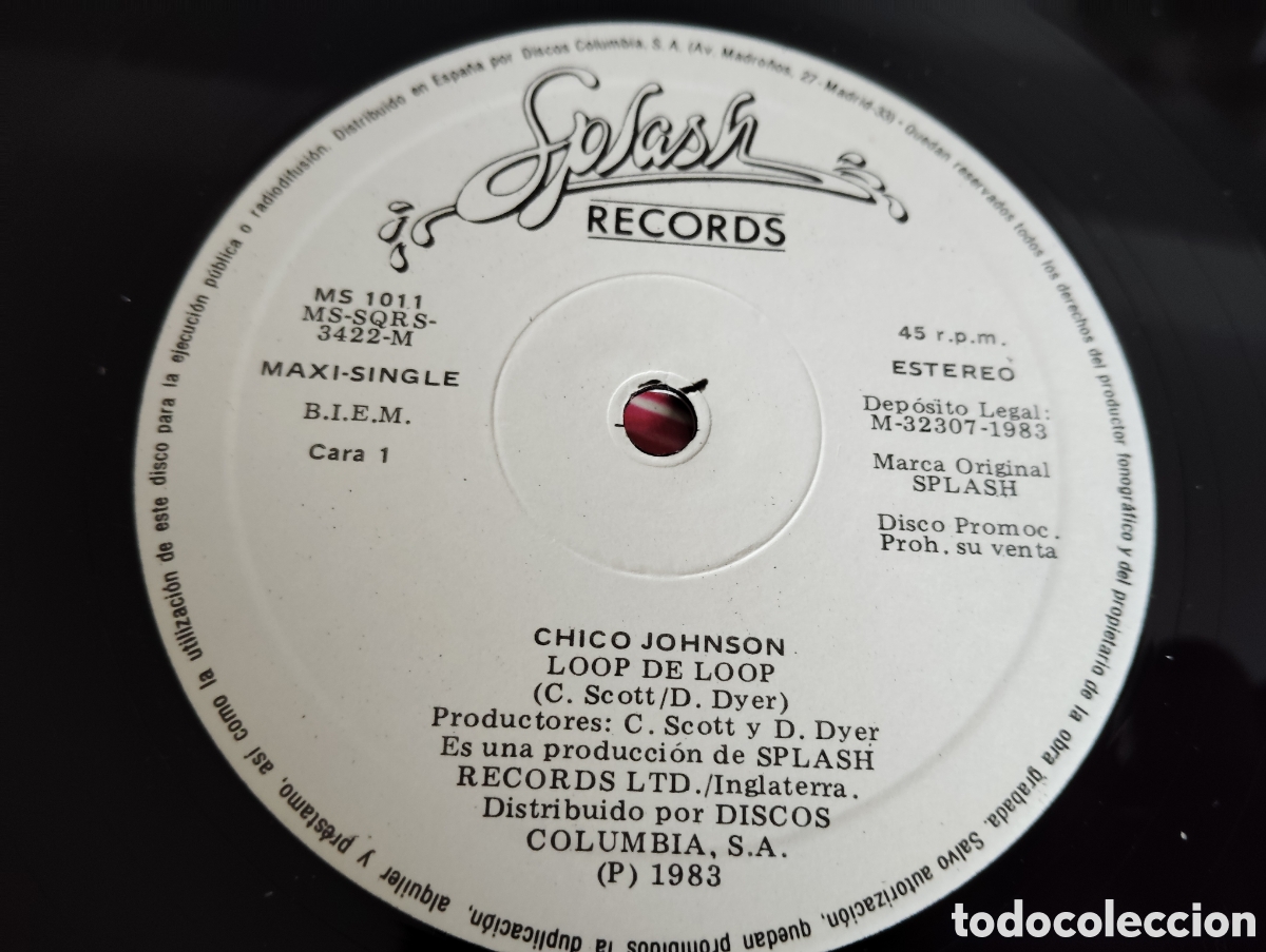 Discos de vinilo: CHICO JOHNSON - LOOP DE LOOP , 1983 ESPA&Ntilde;A / DISCO PROMOCIONAL - Foto 3