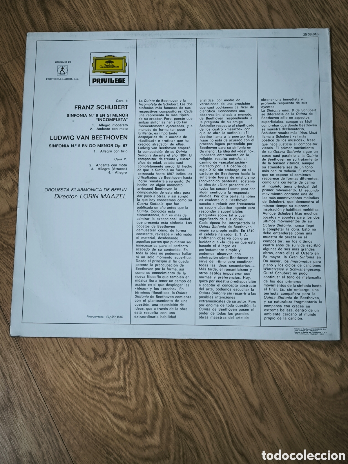 Discos de vinilo: VINILO DE BEETHOVEN SINFONIA 5 - Foto 2