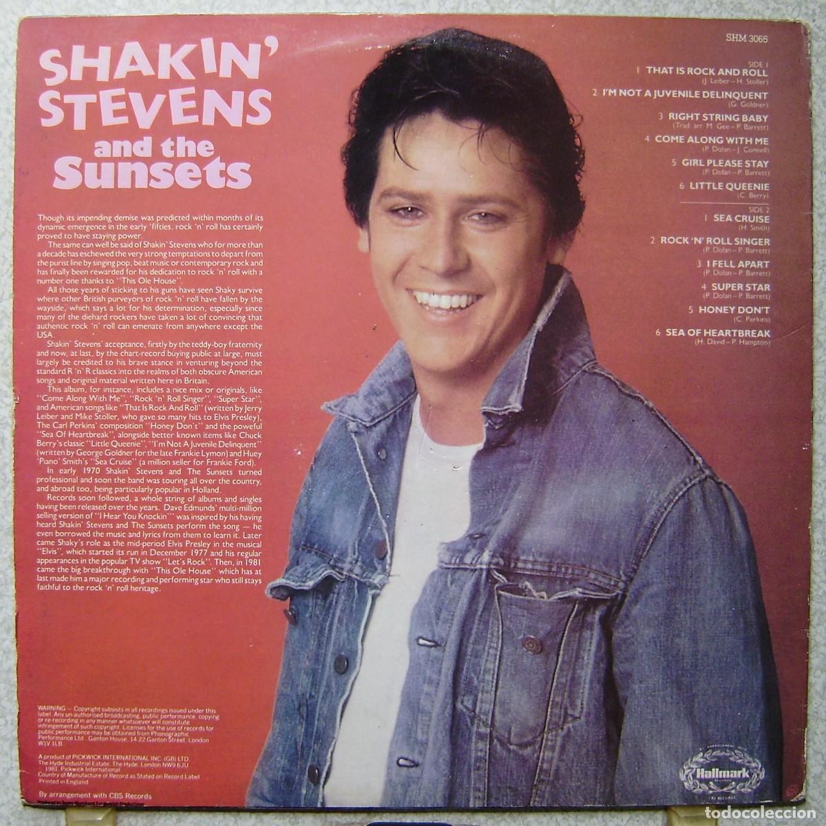 Discos de vinilo: SHAKIN&acute;STEVENS AND THE SUNSETS...SALDAO - Foto 2