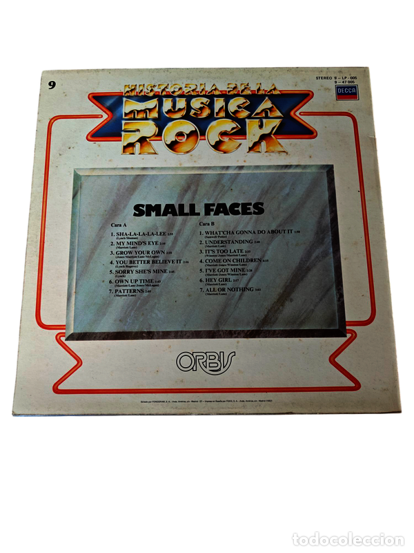 Discos de vinilo: VIN3219 9 Small Faces VINILO SEGUNDA MANO - Foto 2