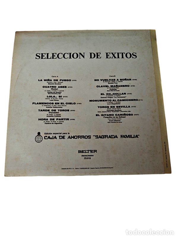Discos de vinilo: VIN3132 Selecci&oacute;n de exitos VINILO SEGUNDA MANO - Foto 2