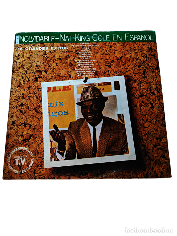 Disques de vinyle: VIN3071 Inolvidable, nat king cole en Espa&ntilde;ol VINILO SEGUNDA MANO