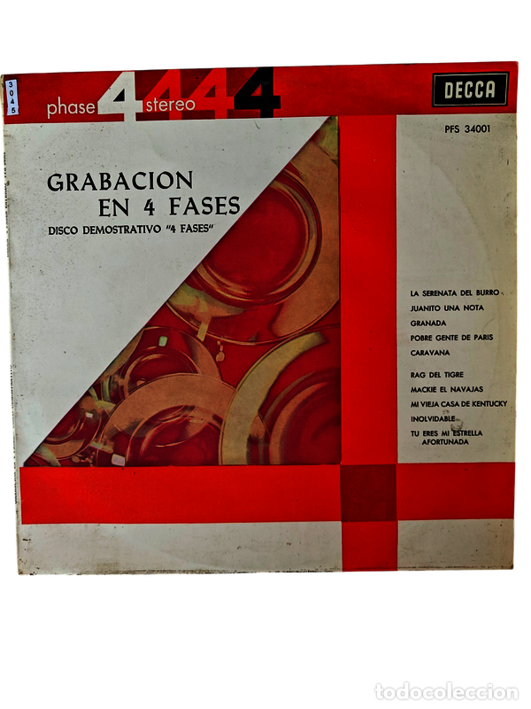 Dischi in vinile: VIN3045 Grabacion en 4 fases VINILO SEGUNDA MANO
