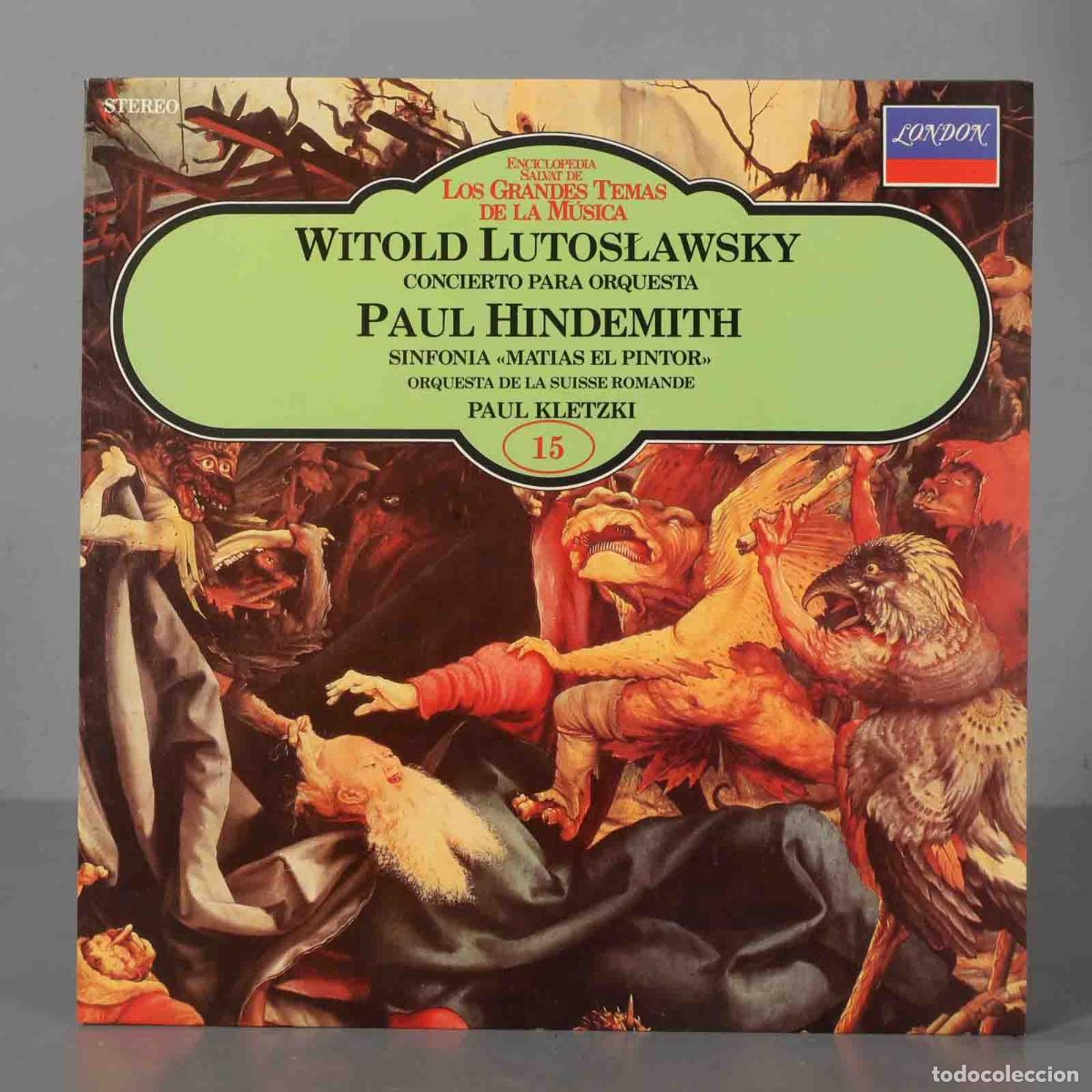 Dischi in vinile: LP. WITOLD LUTOSLAWSKY CONCIERTO PARA ORQUESTA PAUL HINDEMITH SINFONIA &laquo;MATIAS EL PINTOR&raquo; ORQUESTA