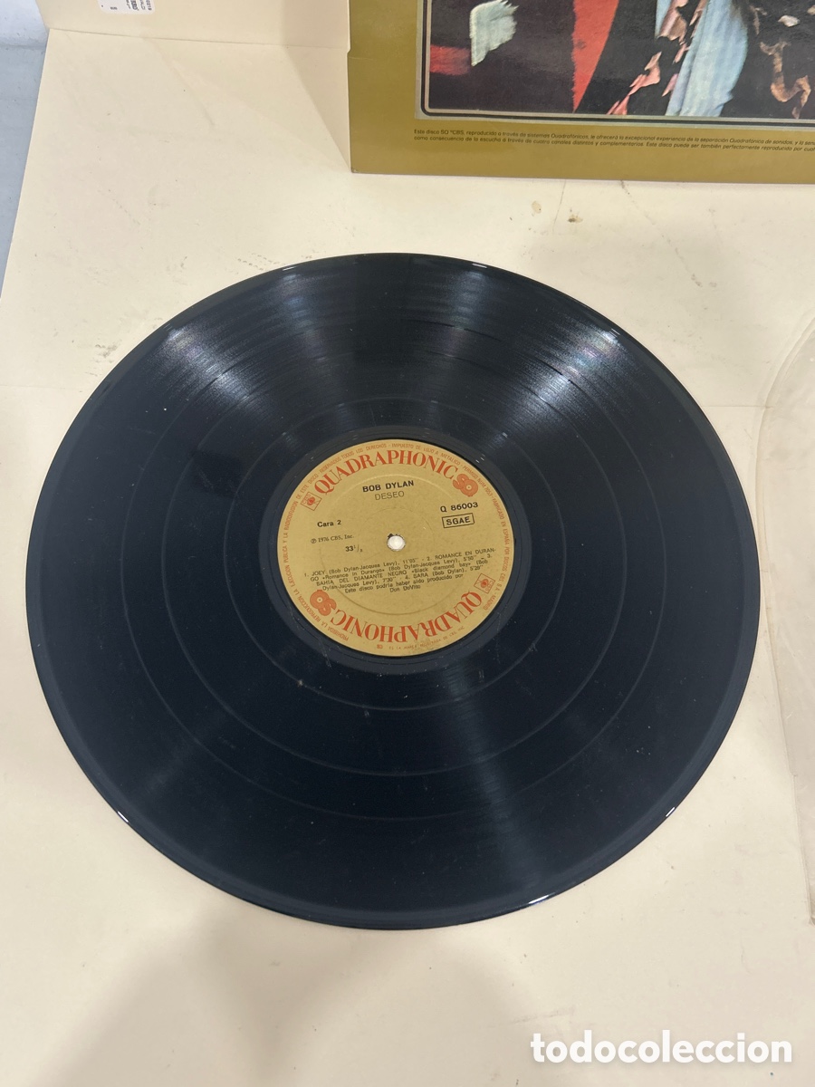 Discos de vinilo: BOB DYLAN - DESIRE - QUADRAPHONIC - LP - Foto 2