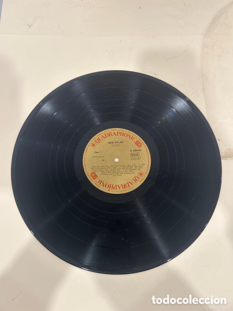 Discos de vinilo: BOB DYLAN - DESIRE - QUADRAPHONIC - LP - Foto 3