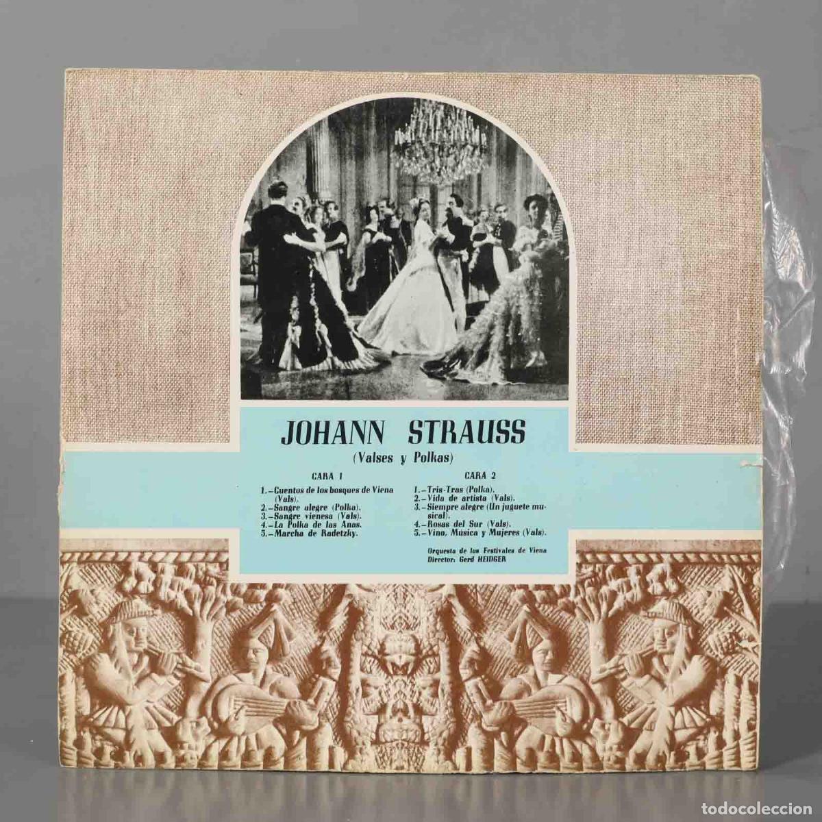 Discos de vinilo: LP. STRAUSS VALSES Y POLKAS. HEIDGER - Foto 1