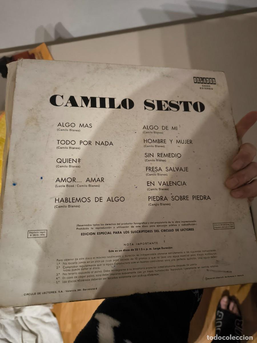 Discos de vinilo: LP CAMILO SESTO RECOPILATORIO - Foto 2