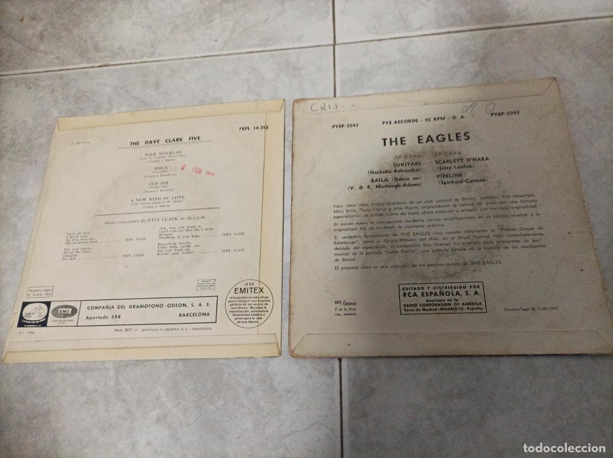 Discos de vinilo: Dave Clark Five-The Eagles-ojo solo portadas - Foto 2