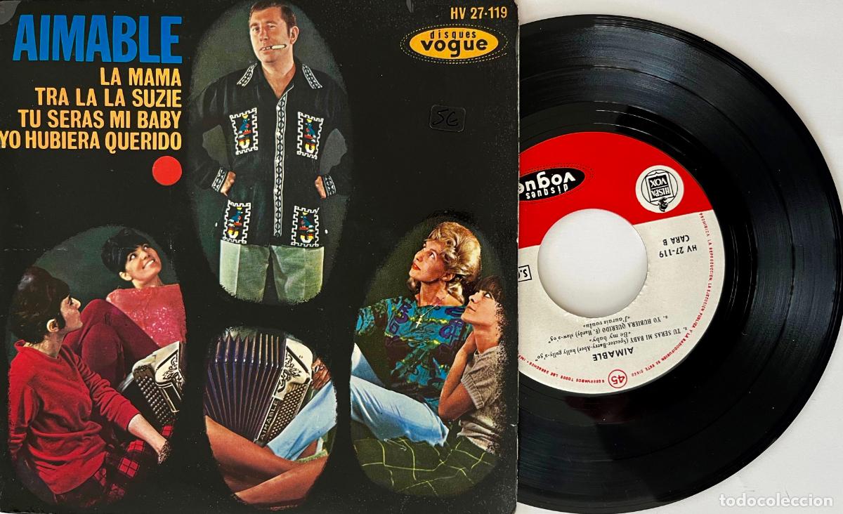 Discos de vinilo: AIMABLE. LA MAMA + 3 TEMAS. EP ORIGINAL ESPA&Ntilde;A 1964 - Foto 1