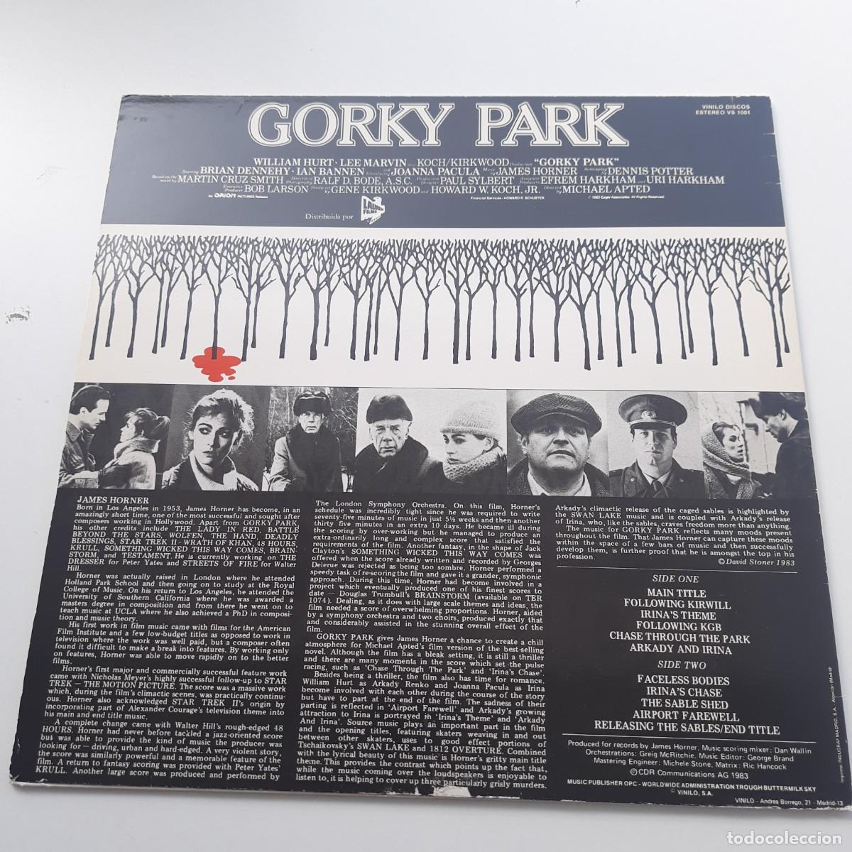 Discos de vinilo: James Horner &lrm;- Gorky Park (BSO) - Foto 2