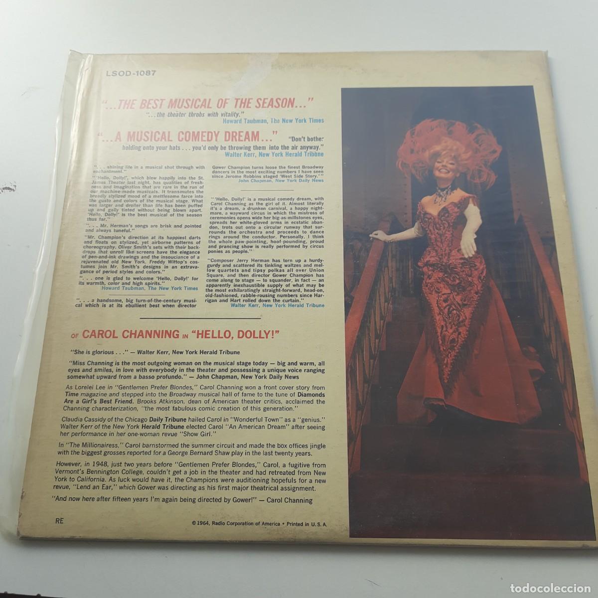 Discos de vinilo: David Merrick Presents Carol Channing - Hello, Dolly! (BSO) - Foto 2