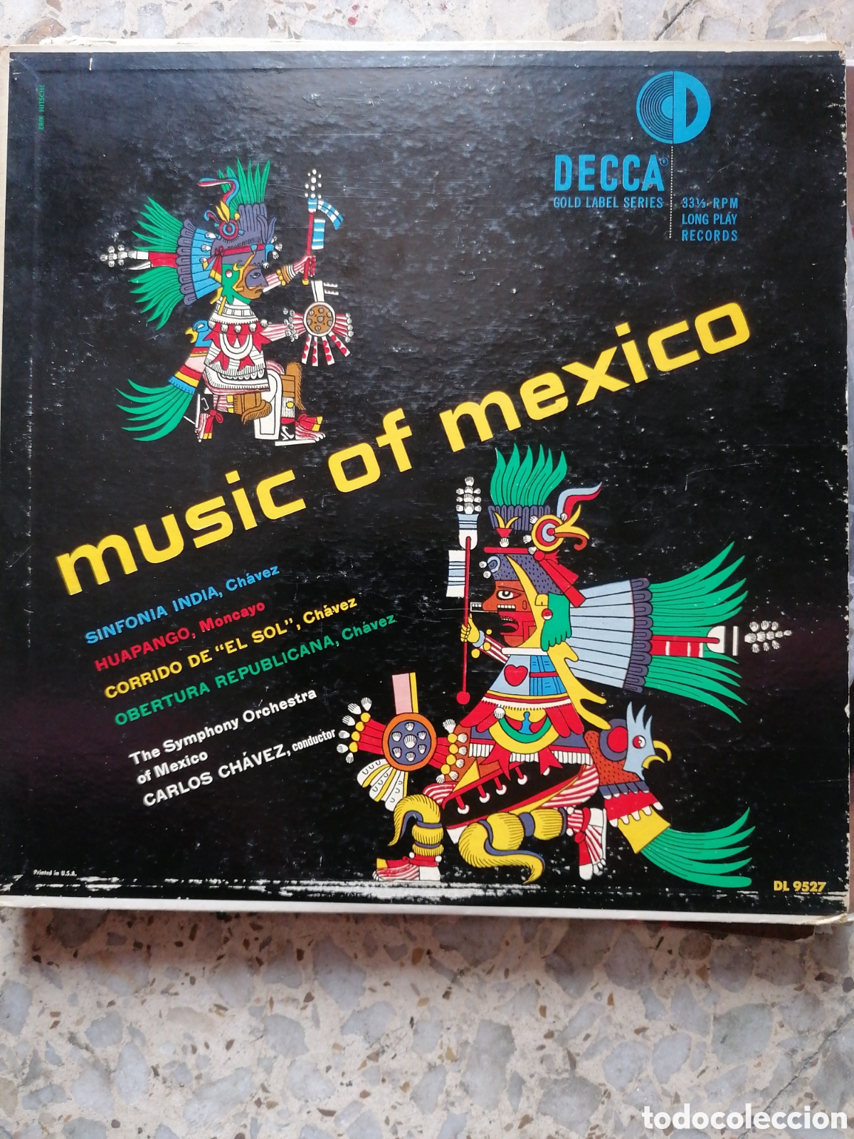 Disques de vinyle: LP MUSIC OF MEXICO CARLOS CHAVEZ DECCA USA 1951