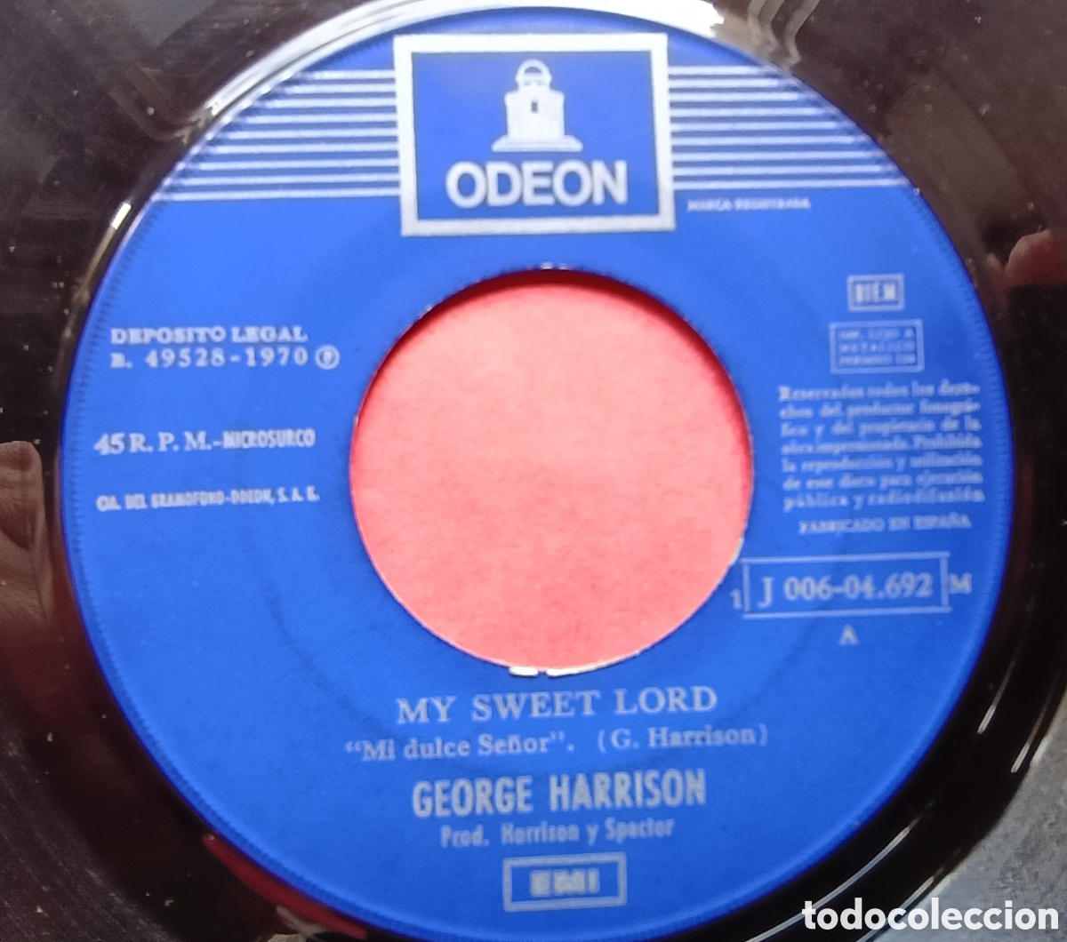 Discos de vinilo: George Harrison,- single ,- my sweet lord - Foto 4