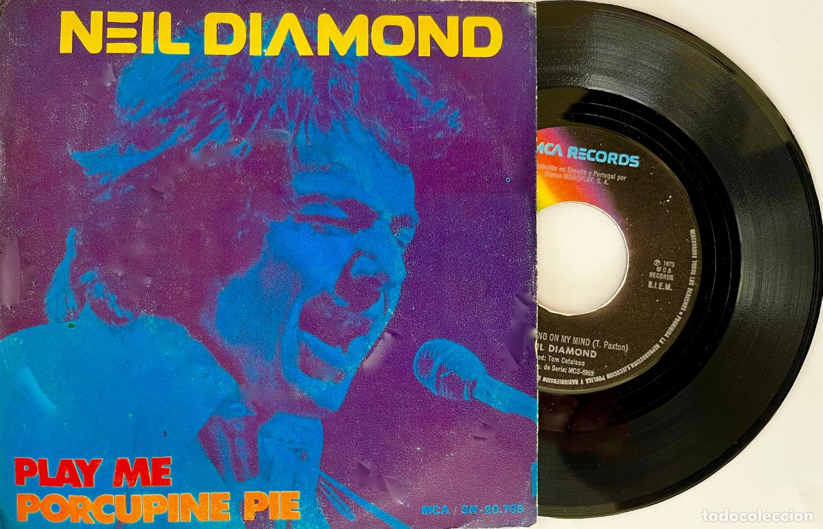 Discos de vinilo: NEIL DIAMOND. PLAY ME. SINGLE ORIGINAL ESPA&Ntilde;A 1973 - Foto 1