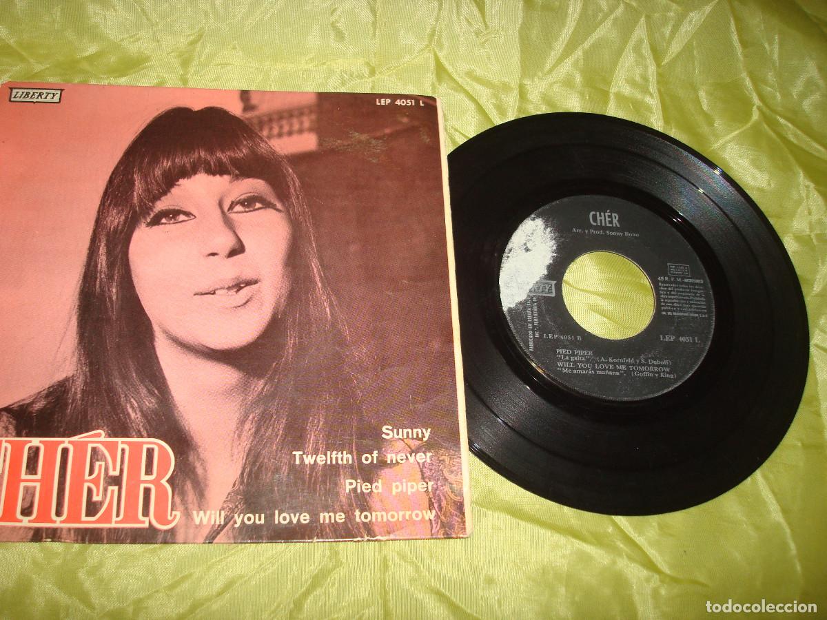 Discos de vinilo: CHER. SUNNY + 3. EP. LIBERTY, 1966. SPAIN(#) - Foto 1