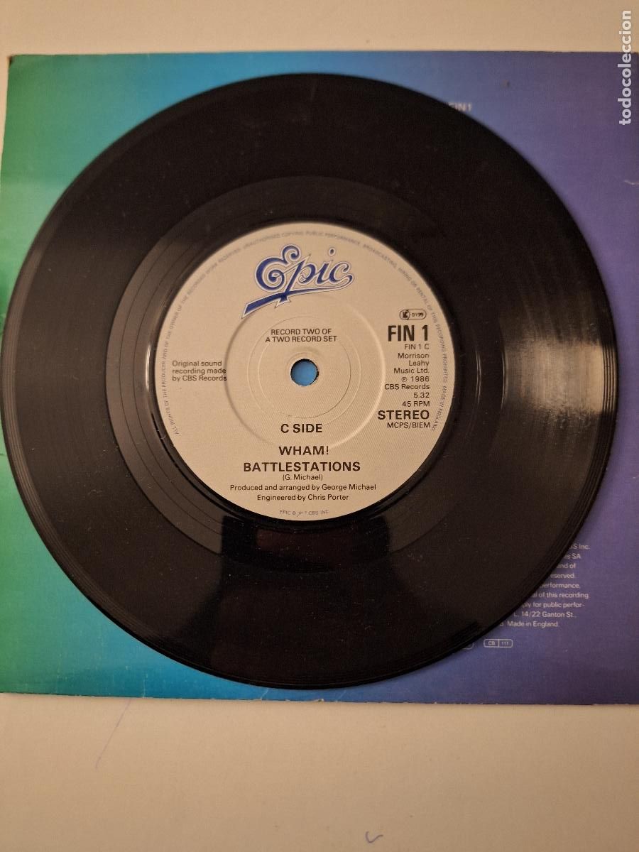 Discos de vinilo: Wham Battlestations single doble - Foto 3