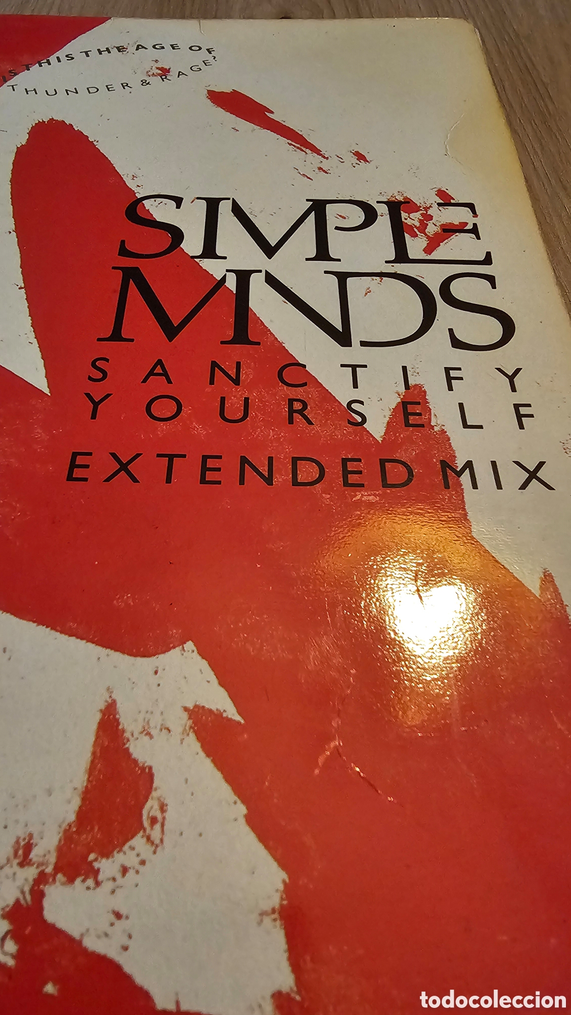Discos de vinilo: Disco vinilo Simple Minds &rdquo;Sanctify Yourself&rdquo; - Foto 2
