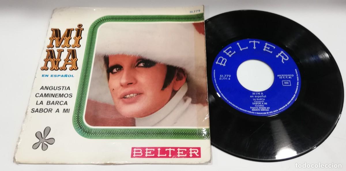 Discos de vinilo: SCO36- Mina - En Espa&ntilde;ol (7&rdquo;, EP) - Foto 1