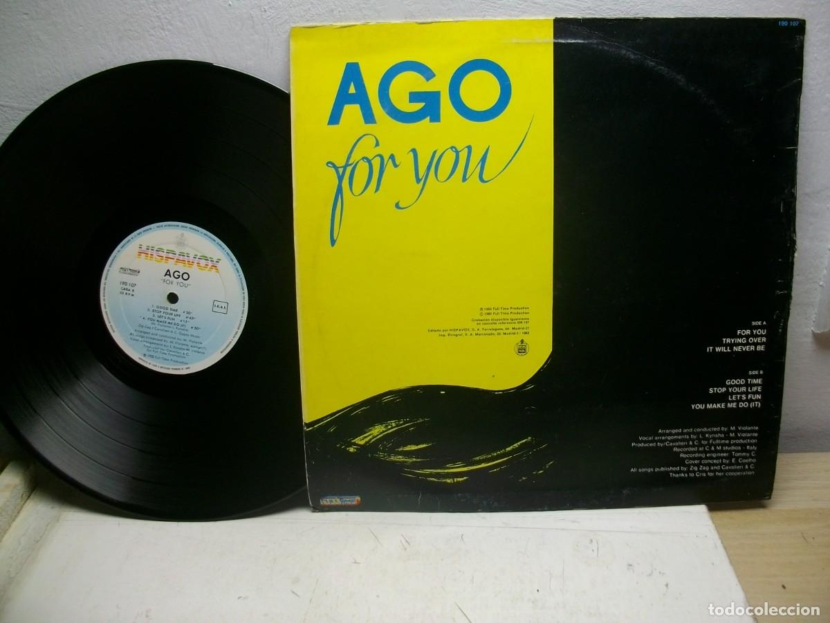 Discos de vinilo: Ago &ndash; For You LP 1983 - Foto 2