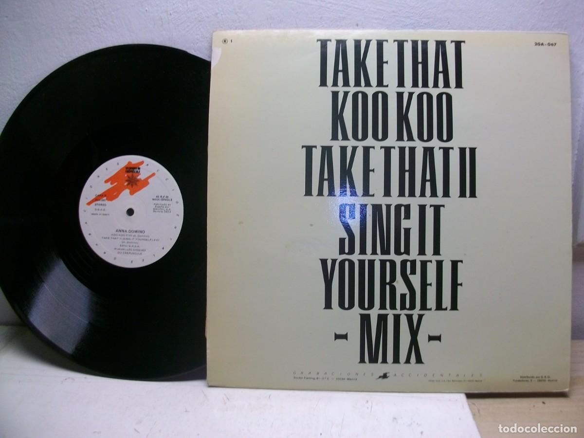 Discos de vinilo: Anna Domino -take that 12&rdquo; MAXI Single LP - Foto 2