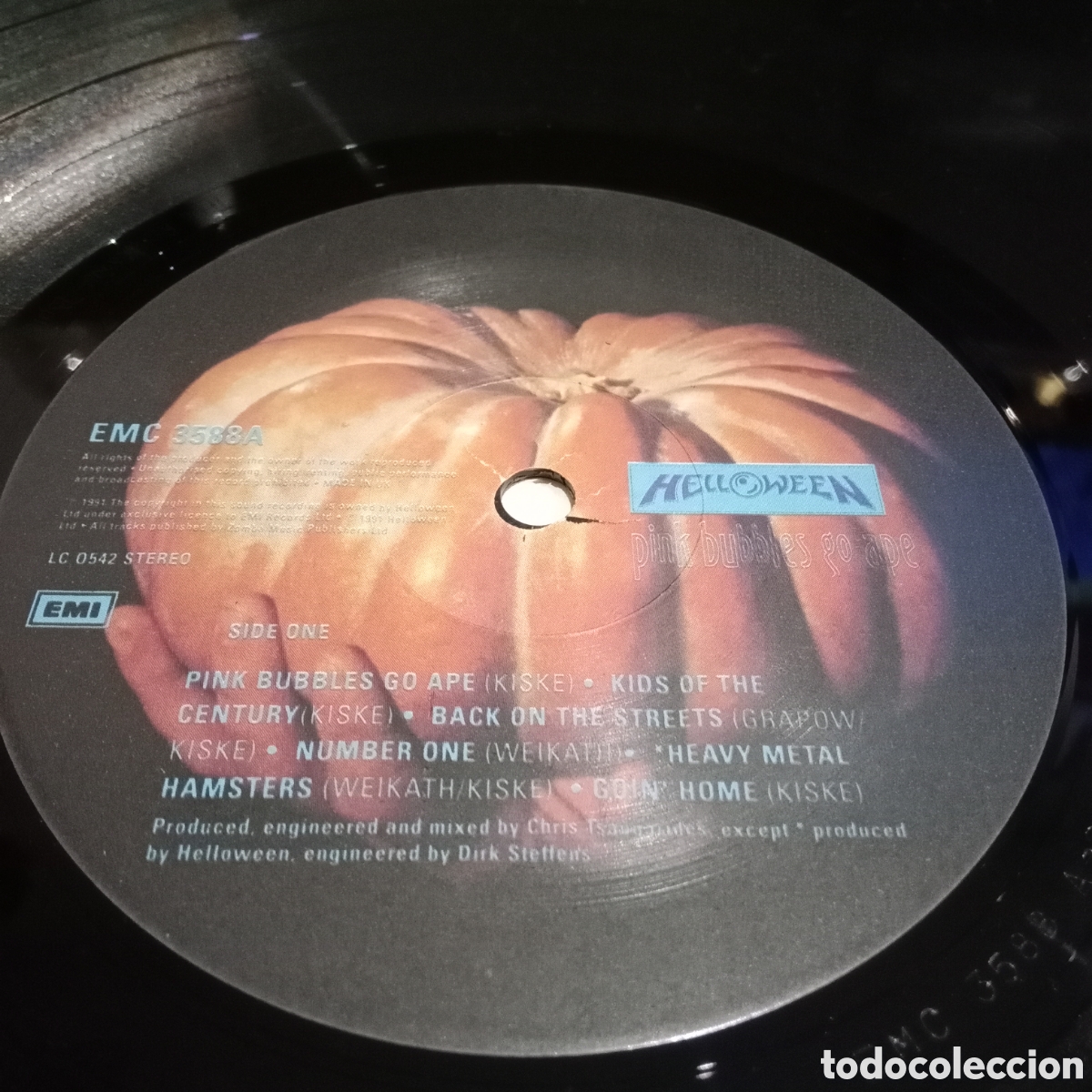 Discos de vinilo: HELLOWEEN - PINK BUBBLES GO APE - LP GATEFOLD - Foto 8