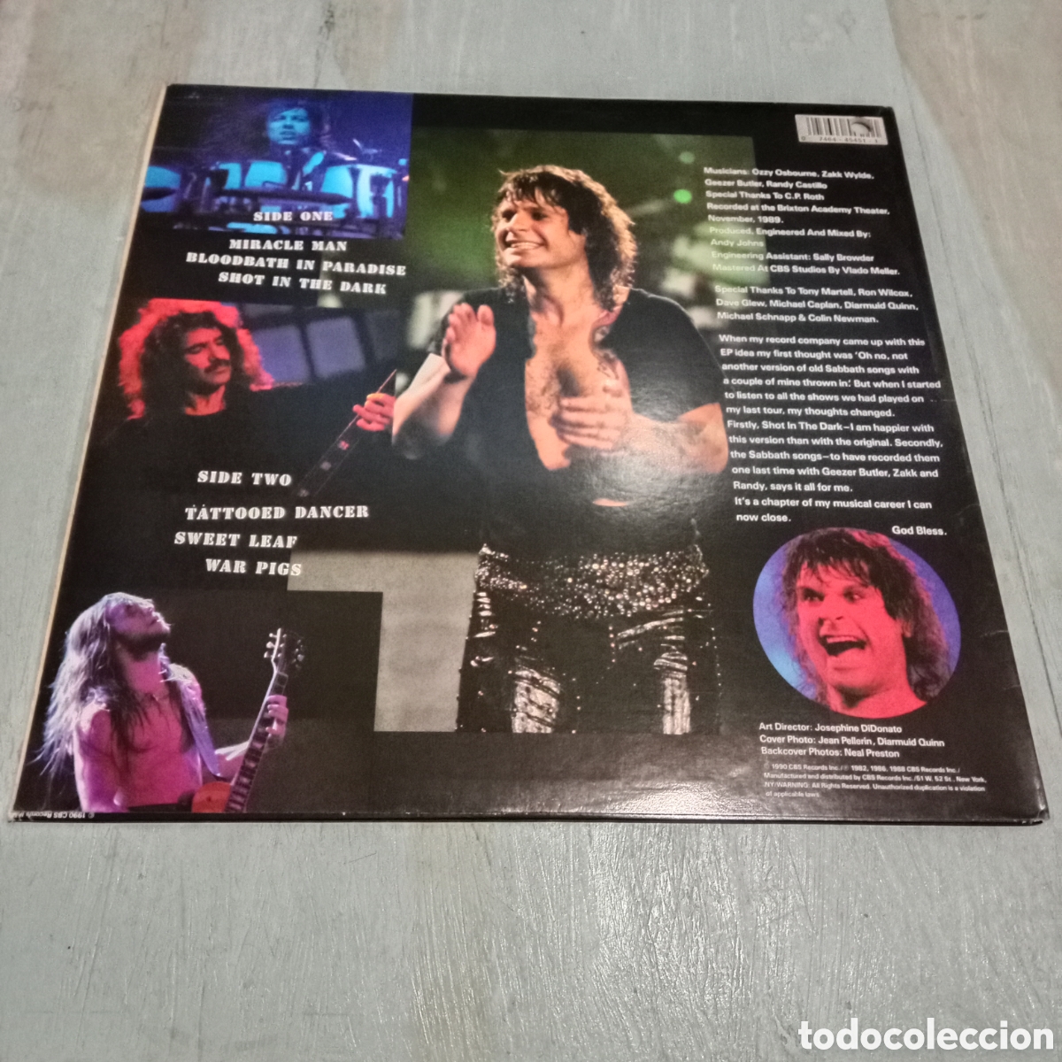 Discos de vinilo: OZZY OSBOURNE - JUST SAY OZZY - EP 12&rdquo; - Foto 2