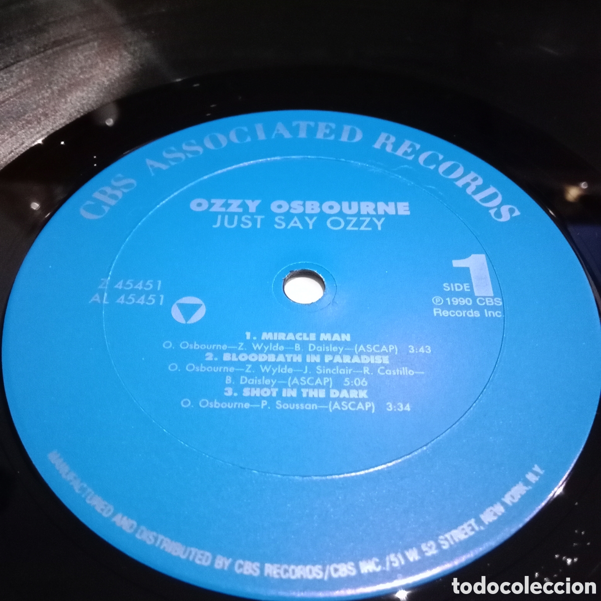 Discos de vinilo: OZZY OSBOURNE - JUST SAY OZZY - EP 12&rdquo; - Foto 5