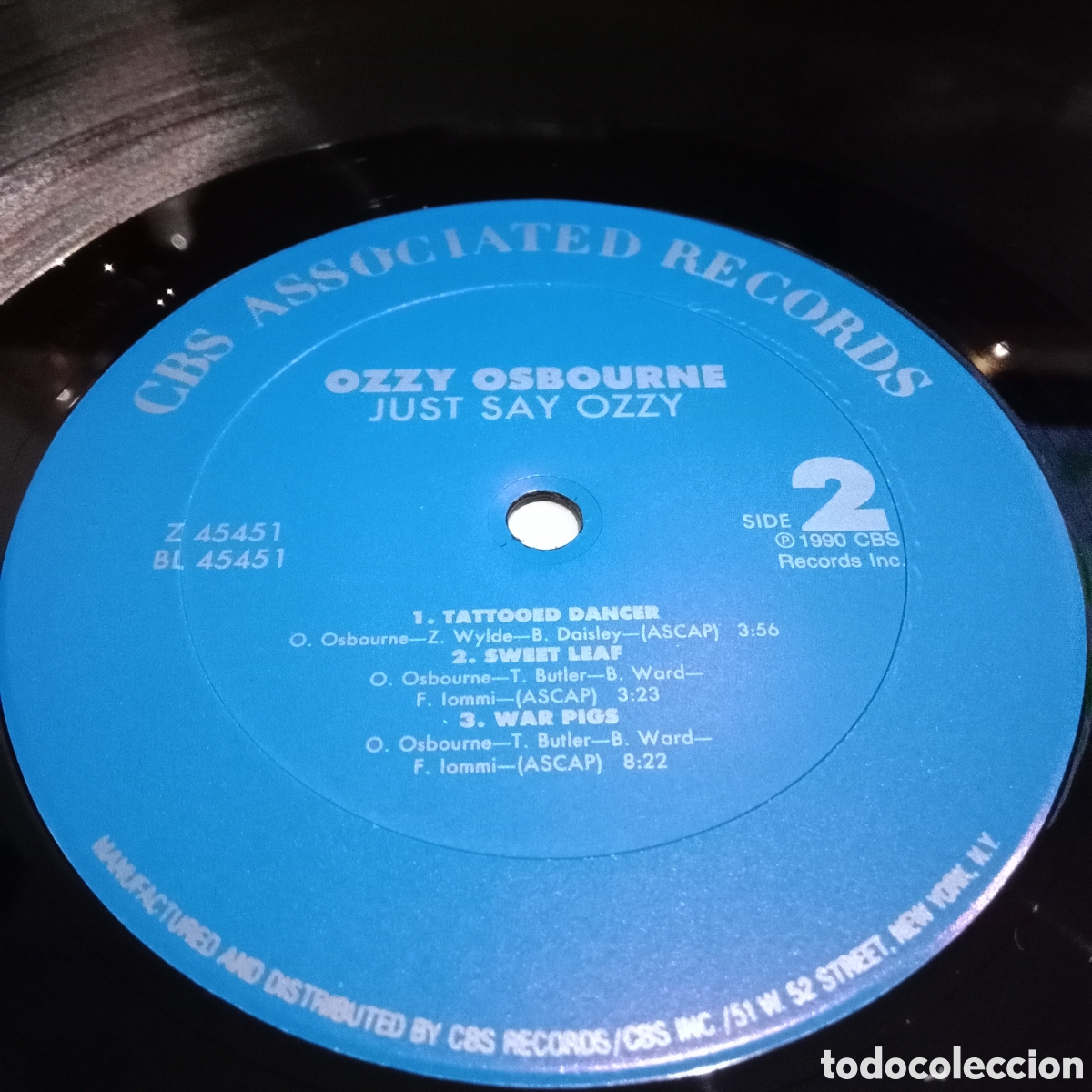 Discos de vinilo: OZZY OSBOURNE - JUST SAY OZZY - EP 12&rdquo; - Foto 6