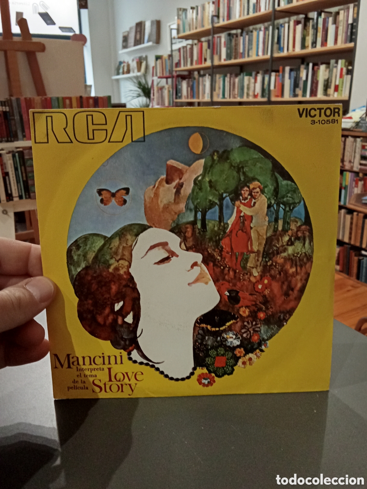 Discos de vinilo: Vinilo Single Mancini - Love Story - Foto 1
