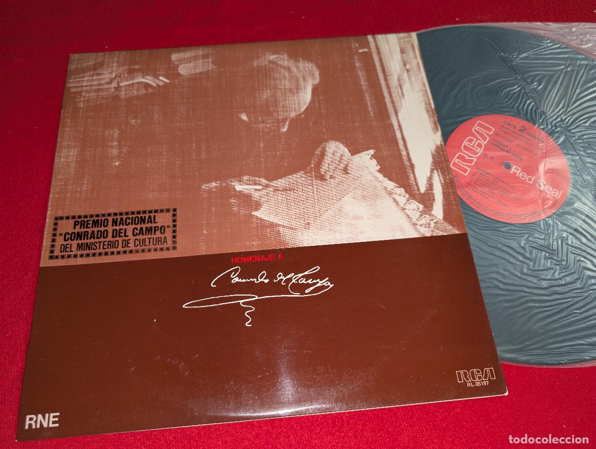 Disques de vinyle: HOMENAJE CONRADO DEL CAMPO CUARTETO MI MENOR+CUARTETO HISPANICO++ 1978 RCA ESPA&Ntilde;A SPAIN EX