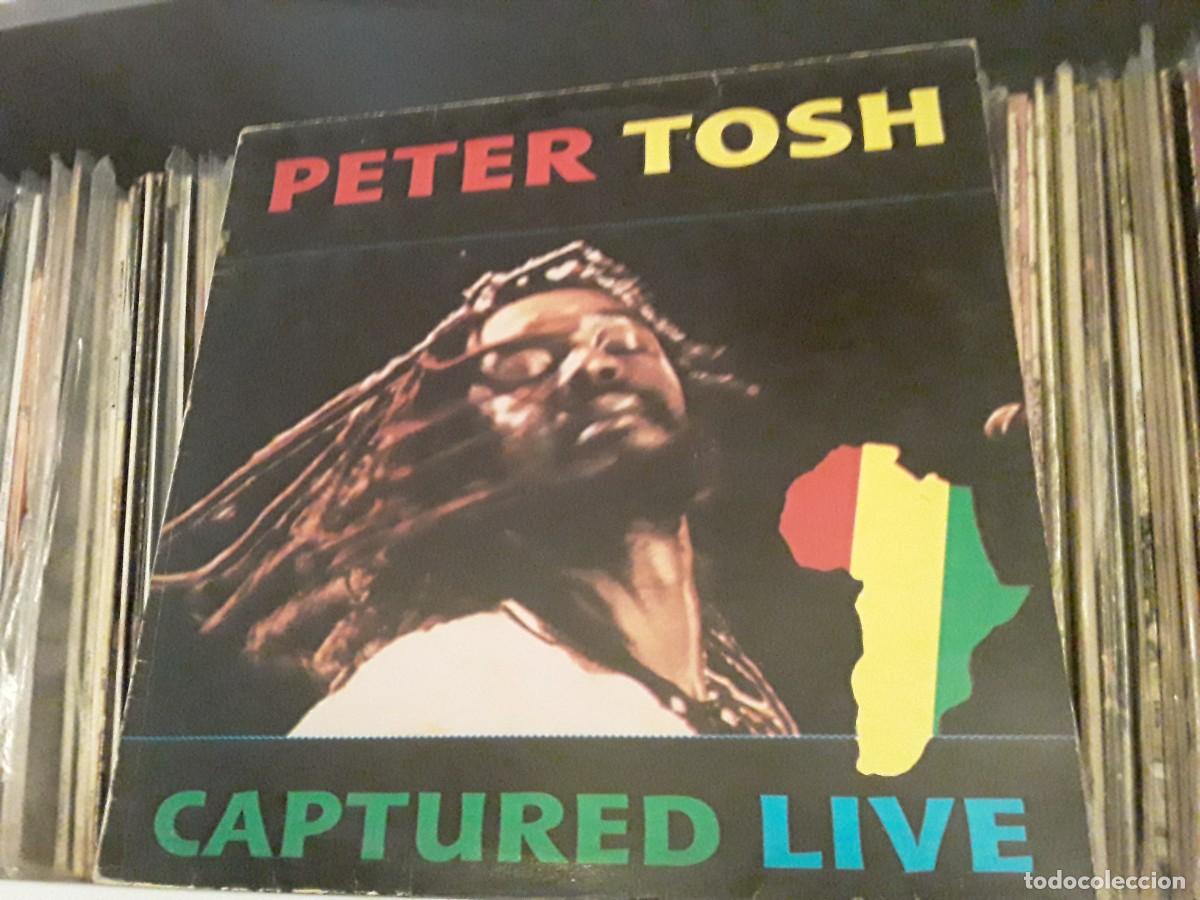 Discos de vinilo: Peter Tosh &lrm;&ndash; Captured Live - lp edic. spain 1984 - Foto 1