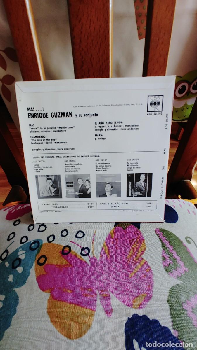 Discos de vinilo: ENRIQUE GUZMAN-EP MAS +3 - Foto 2
