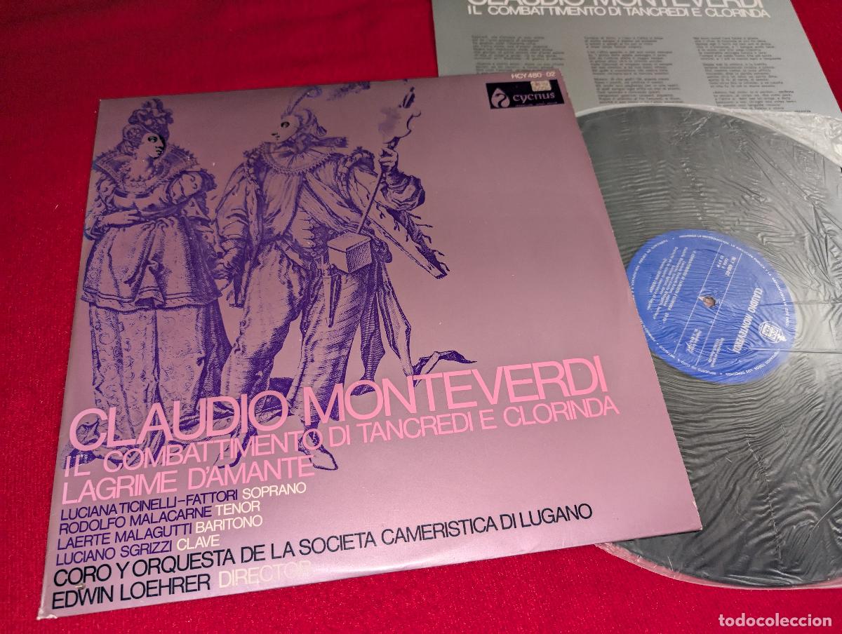 Disques de vinyle: CAMERISTICA LUGANO dir Loehrer CLAUDIO MONTEVERDI Fattori+Malacarne+Sgrizzi++ LP 1969 SPAIN